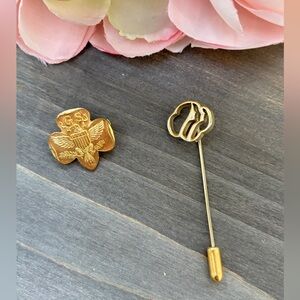 Vintage Girl Scouts Eagle Pin and Stick Pin